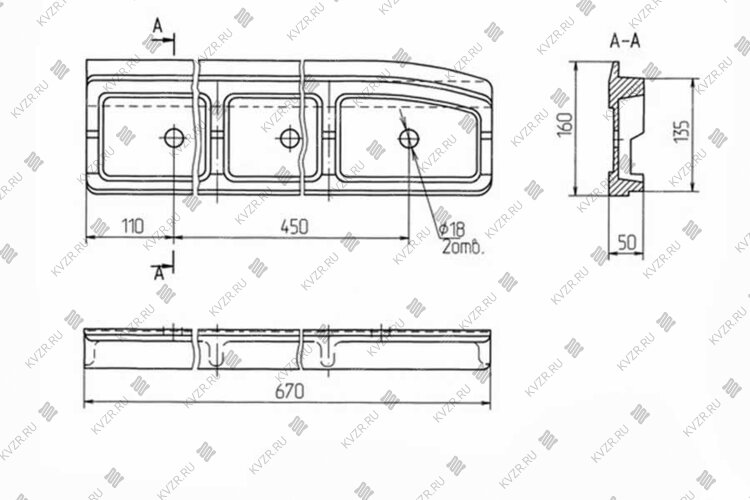 Чертеж уплотнения правого 00.1629.017 (Т 15.01.001)